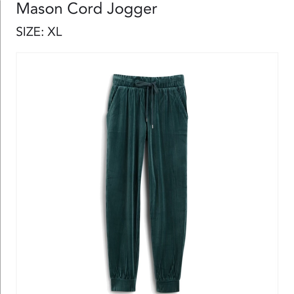 One 5 One, green, Mason Cord Jogger. Size XL